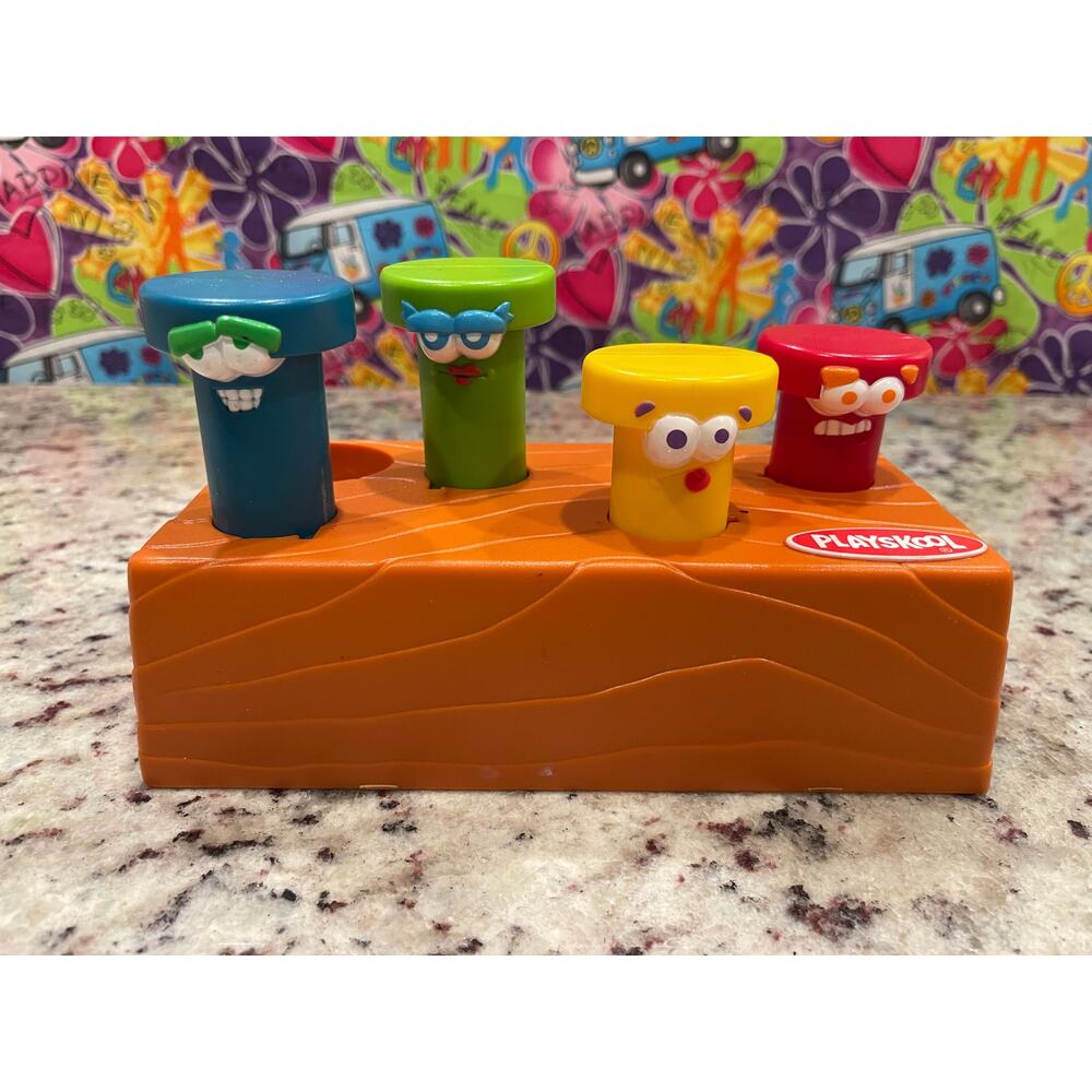 Vintage 2000 Playskool Poundin' Nails Pop-up Activity Workbench